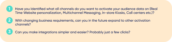 Key questions you should ask while evaluating audience activation of CDPs
