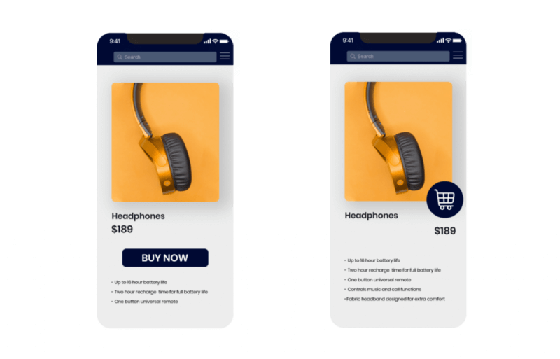 AB testing a buy now button in a mobile app with Insider One