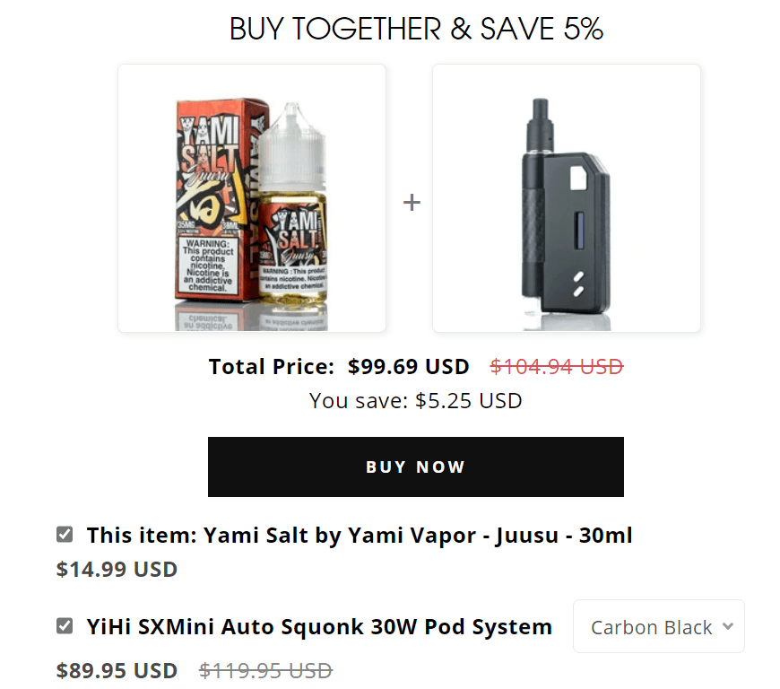 bundle product recommendation ideas on website