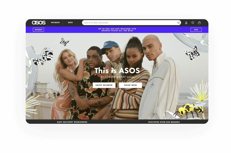 ASOS homepage