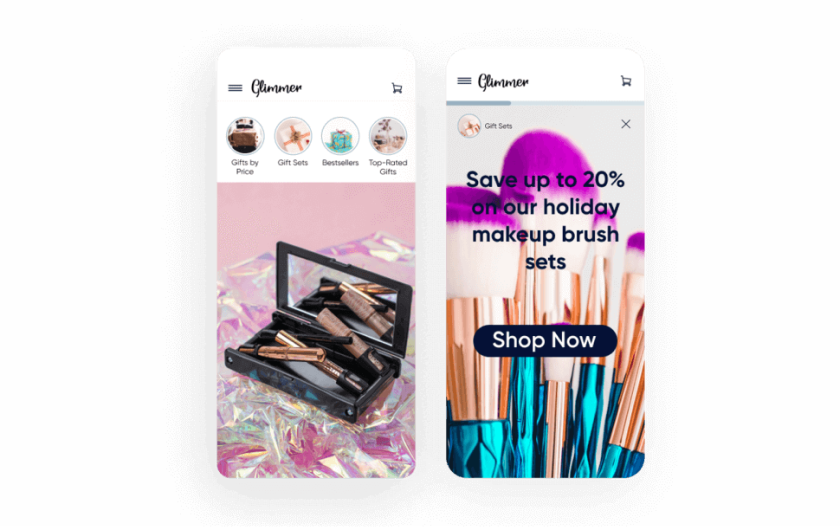 Image showing InStory example for beauty