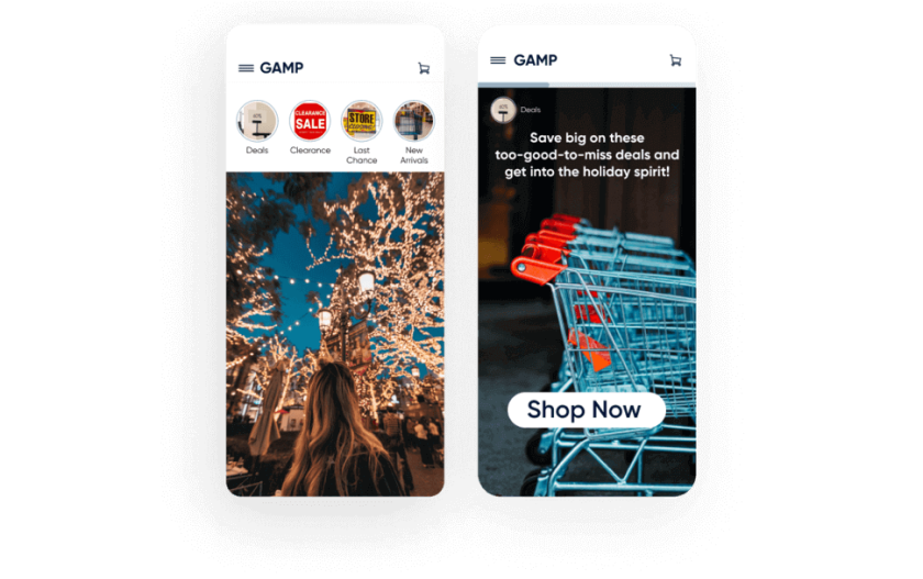 Image showing InStory example for retail