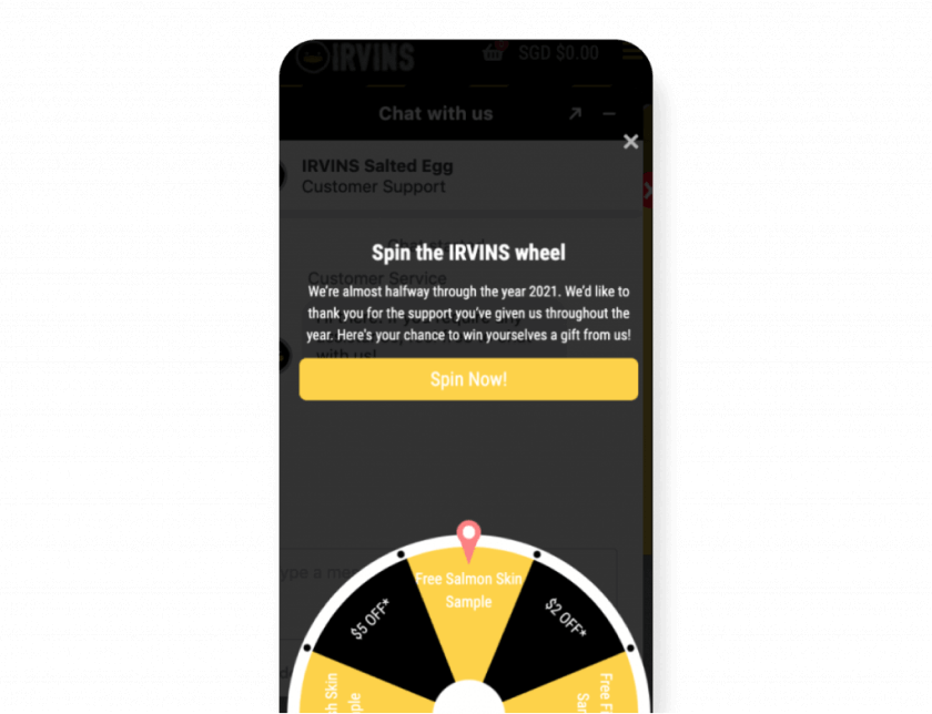 Image showing gamification example, spin the wheel.