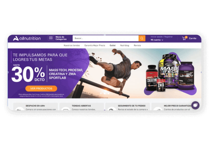 Image showing homepage example.