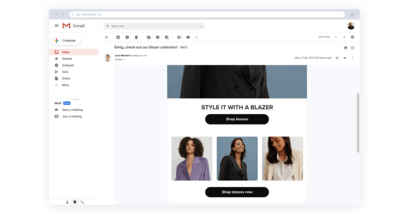 email editor tool example 3