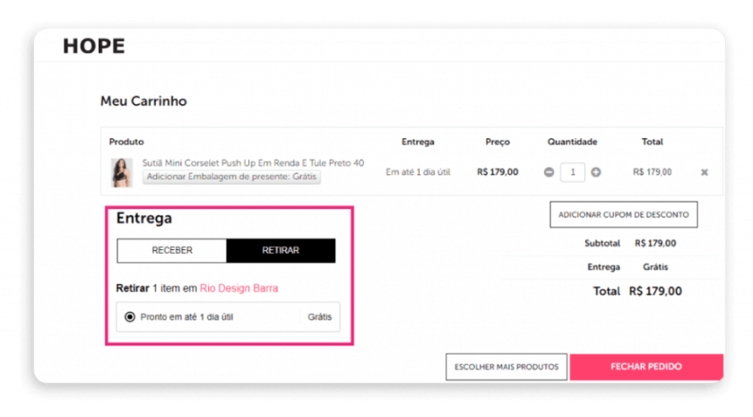Image showing example of HOPE omnichannel