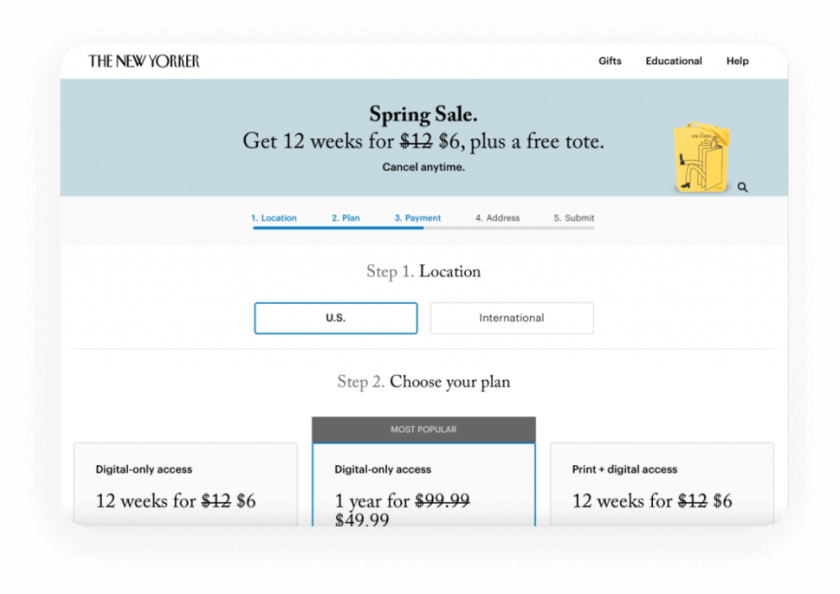 Image showing example of anchoring bias in sales