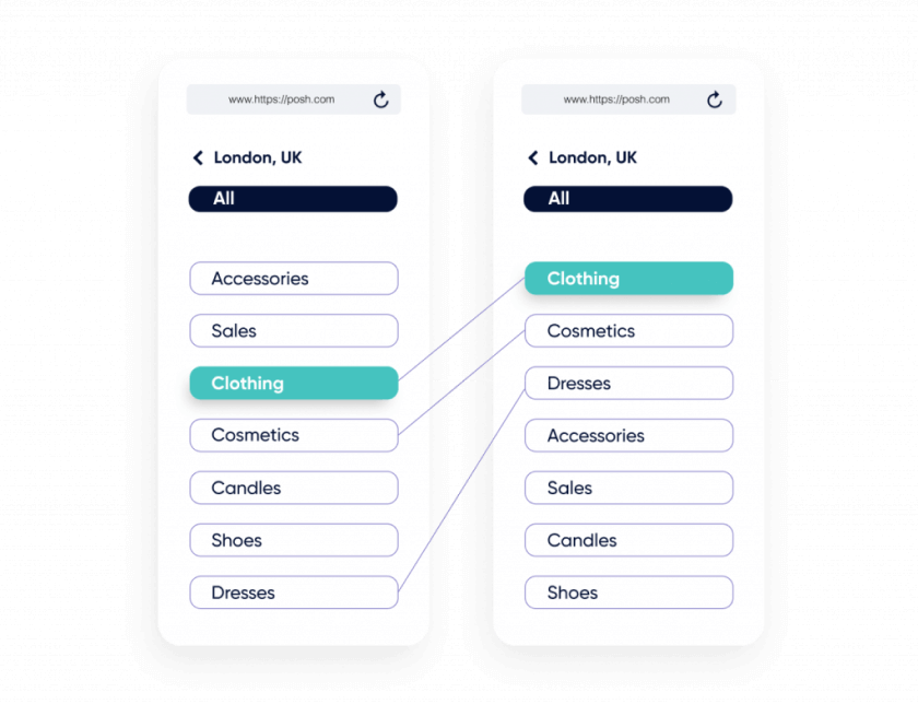 Image showing personalized search experience
