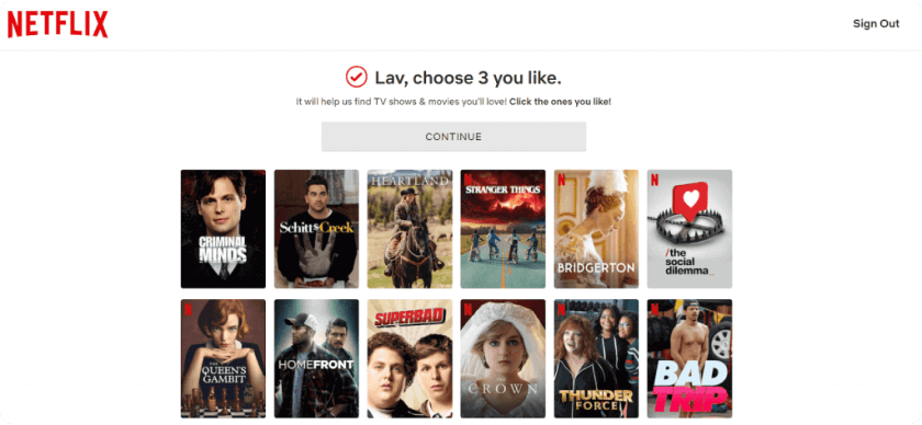 Image showing Netflix's recommendation system