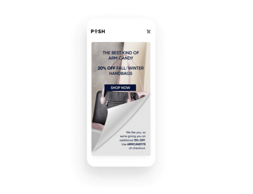 Image showing web page curl example