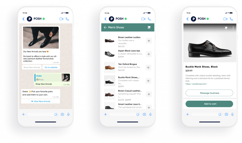 Insider One WhatsApp conversational commerce flow
