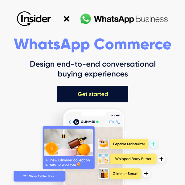 WhatsApp Commerce by Insider | insiderone.com