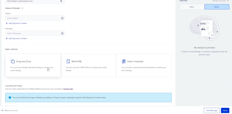 Insider One email settings