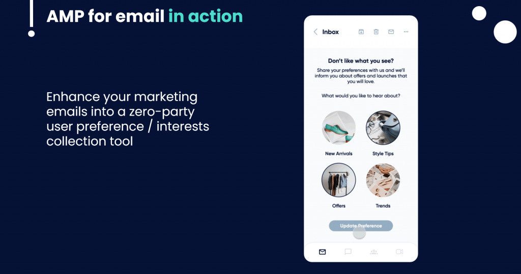 AMP for email in action