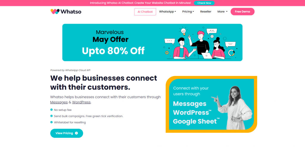 Página Inicial da Whatso