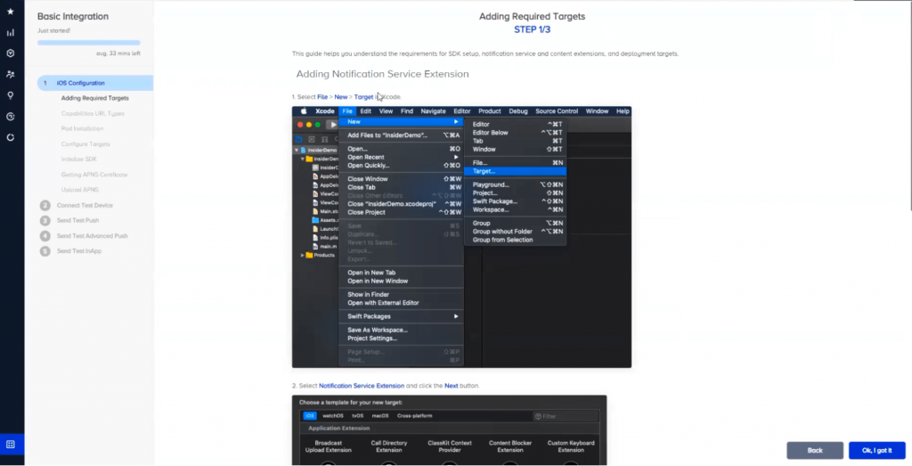 Insider One mobile app setup guide