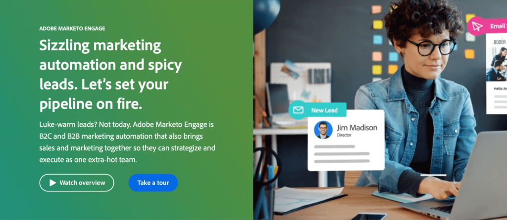 Adobe Marketo Engage homepage
