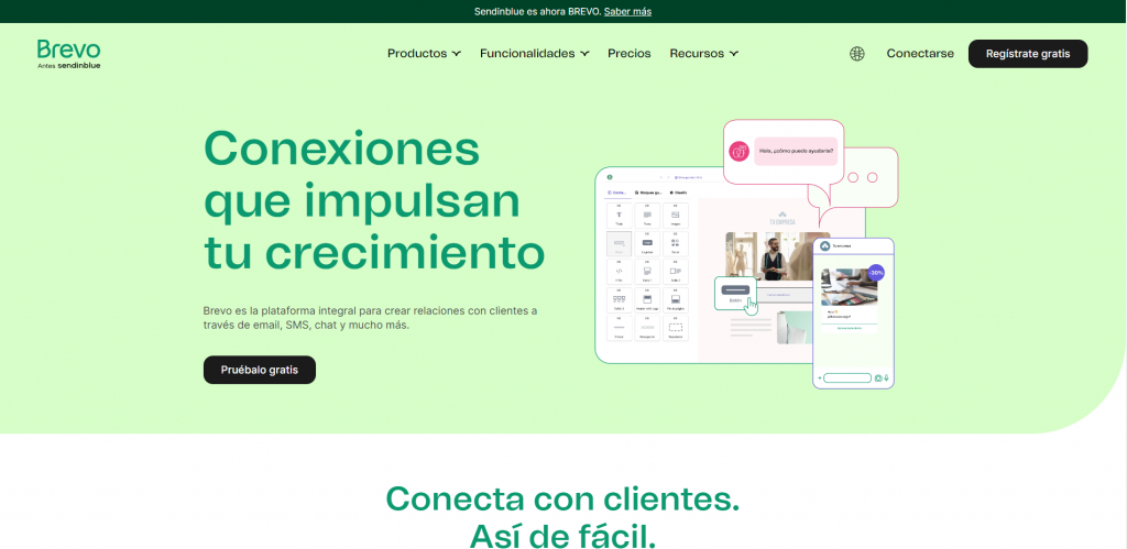Brevo página principal