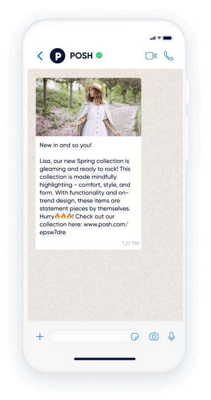 Use Insider One’s WhatsApp for business to promote new products