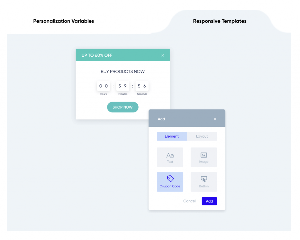Insider One’s drag-and-drop editor makes campaign creation quick and easy