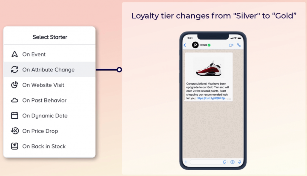Insider One Architect on attribute change journey start