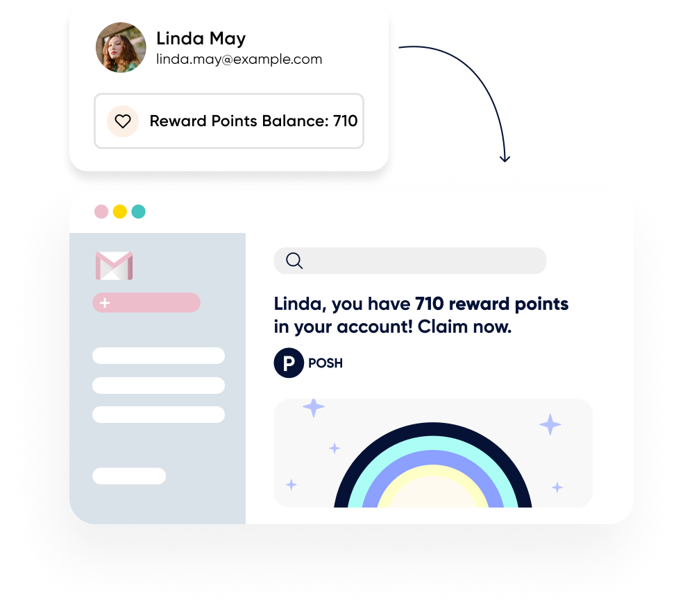Rewards balances of Yotpo and Insider One integration