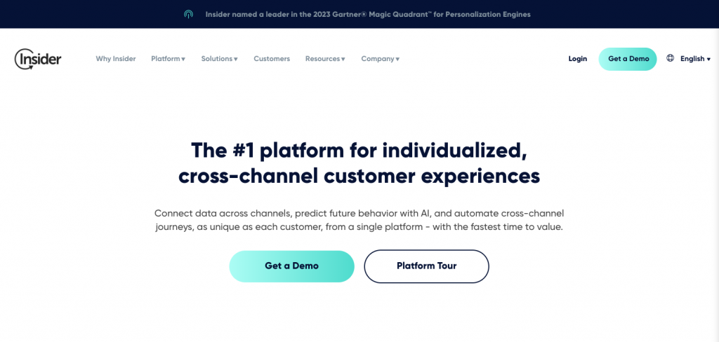 Insider One is the #1 platform for individualized, cross-channel customer experiences.