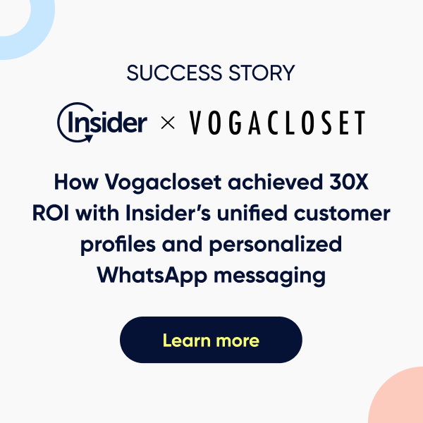 Vogacloset achieved 30X ROI with Insider's CDP