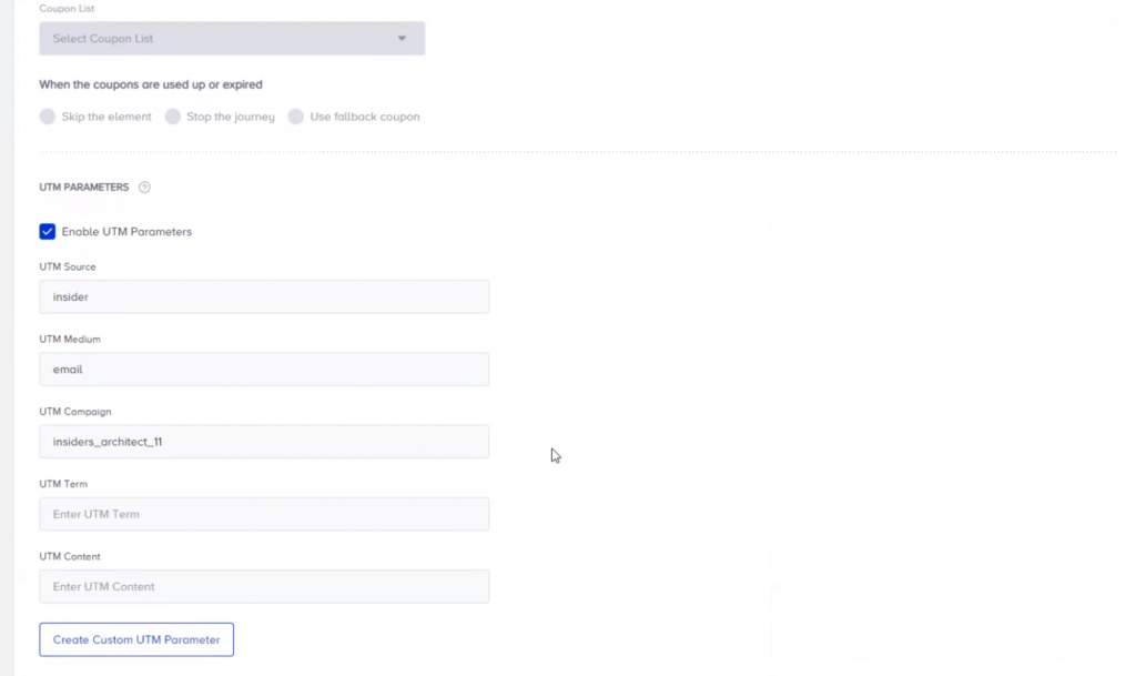 Paramètres email URM d’Insider One