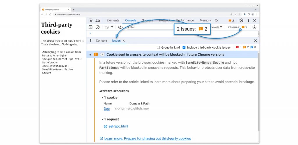 Cookie countdown - third-party cookie usage