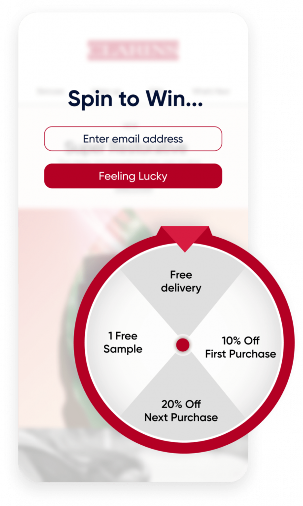 Clarins used Insider One's gamified “Wheel of Fortune” template