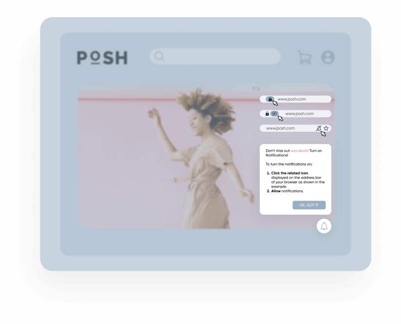Consentimento de web push da Insider One