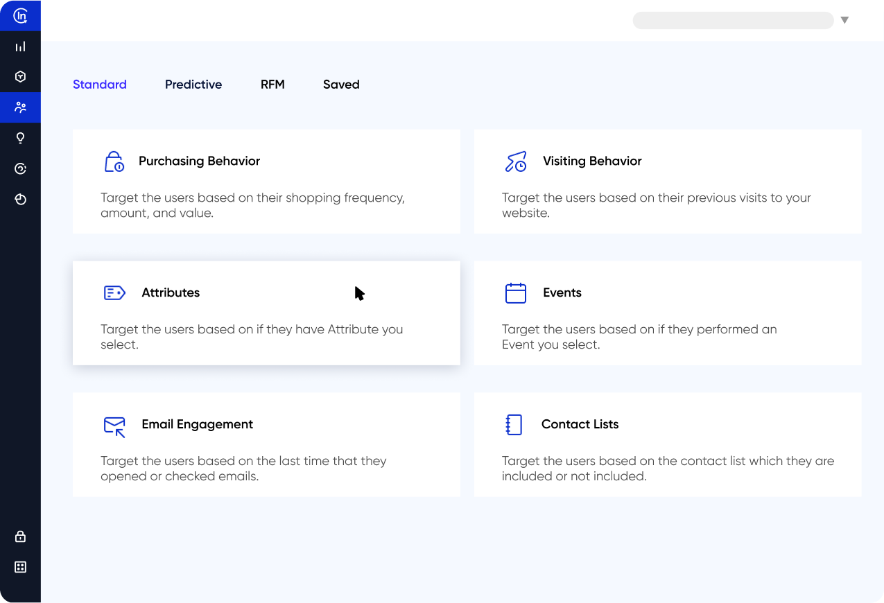 Insider One standard segmentation
