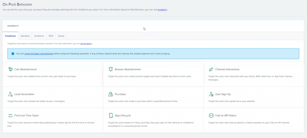 Insider One - Predefined audiences