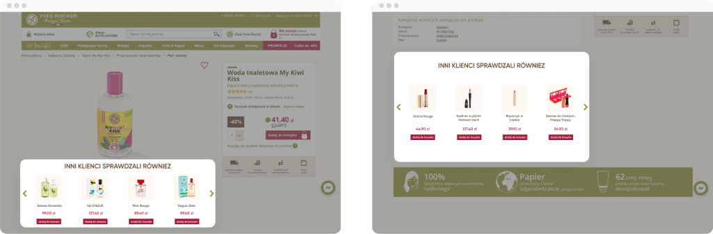 Recommandations produits alimentées par l'IA - Yves Rocher