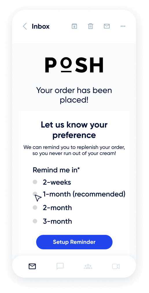 Insider One's Email and messaging app communications