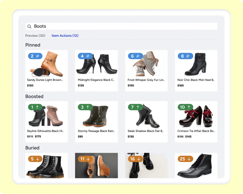 Insider One's EUREKA — ecommerce site search enhancing search results reorganization