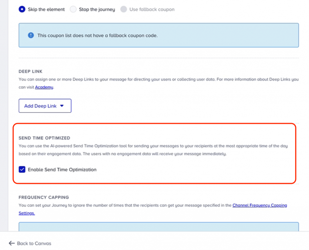 Optimización del momento de envío de Insider One