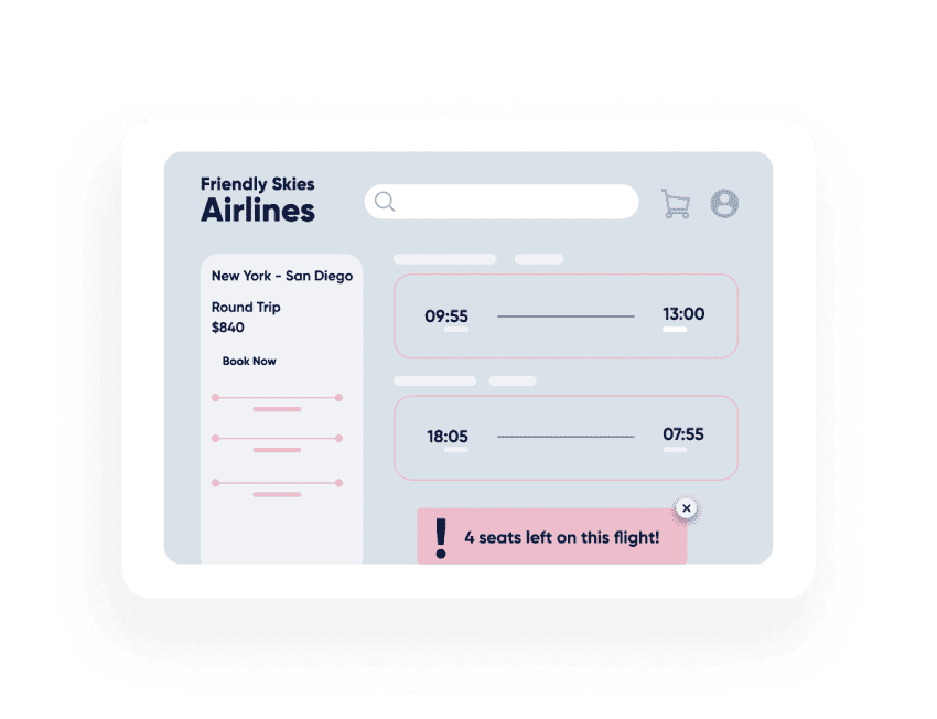 Insider One's Website and mobile app personalization for airlines