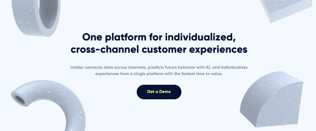 Page d'accueil d'Insider One