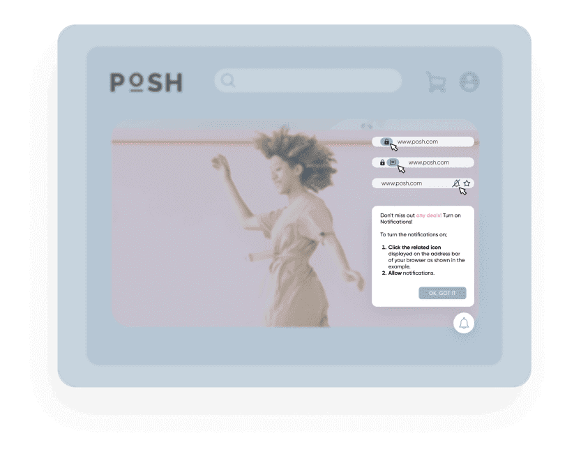 Consentement aux notifications push web pour les initiés