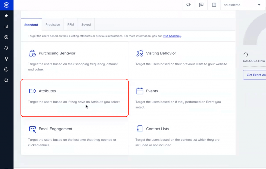 Insider One : segmentation standart