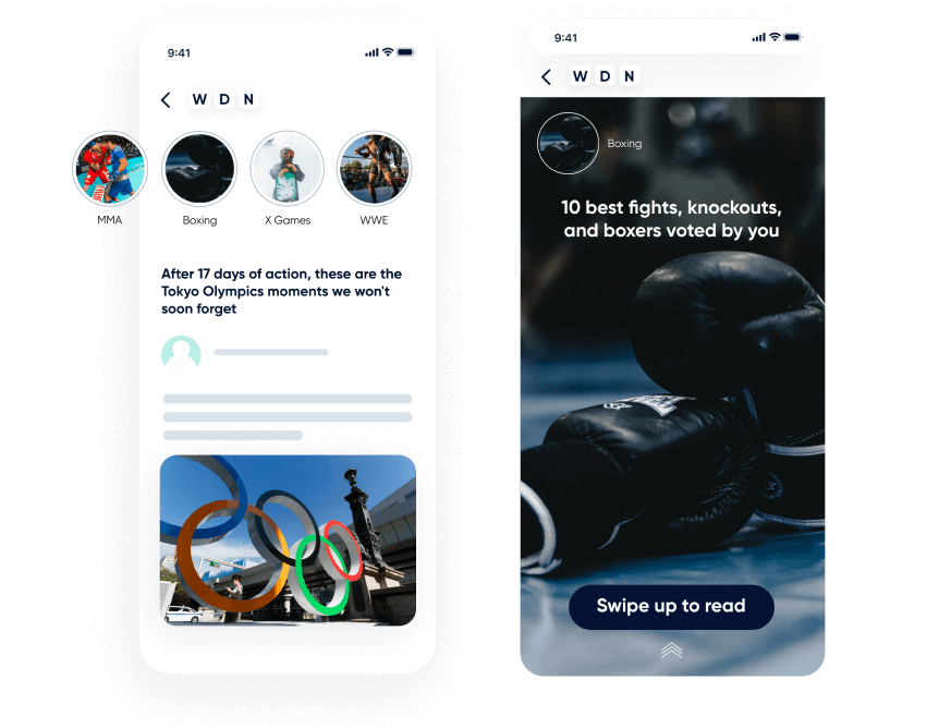 Insider One application mobile InStory