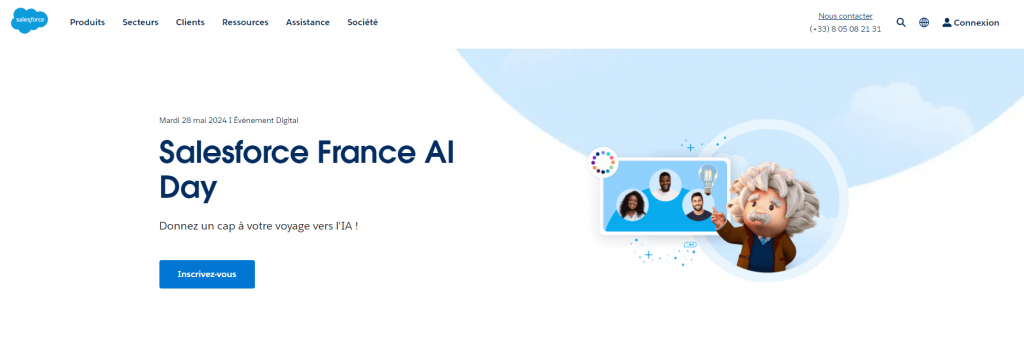 Salesforce Marketing Cloud page d'accueil