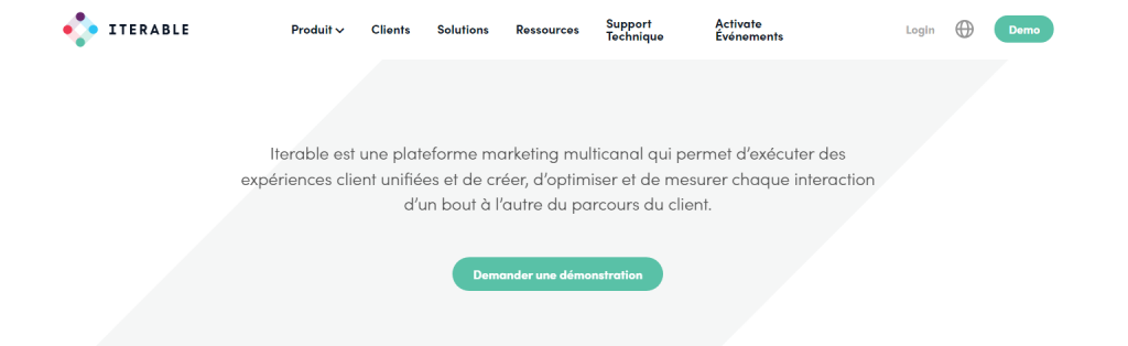 Iterable page d'accueil