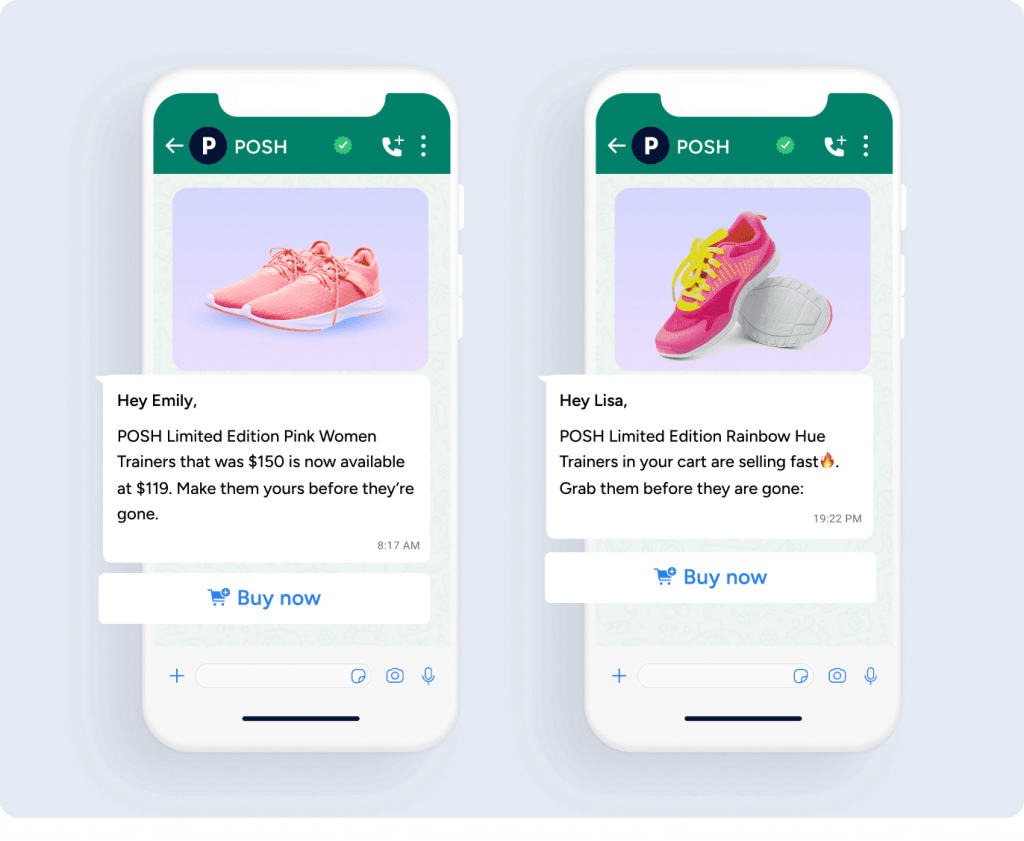 Send personalized promotional messages on WhatsApp