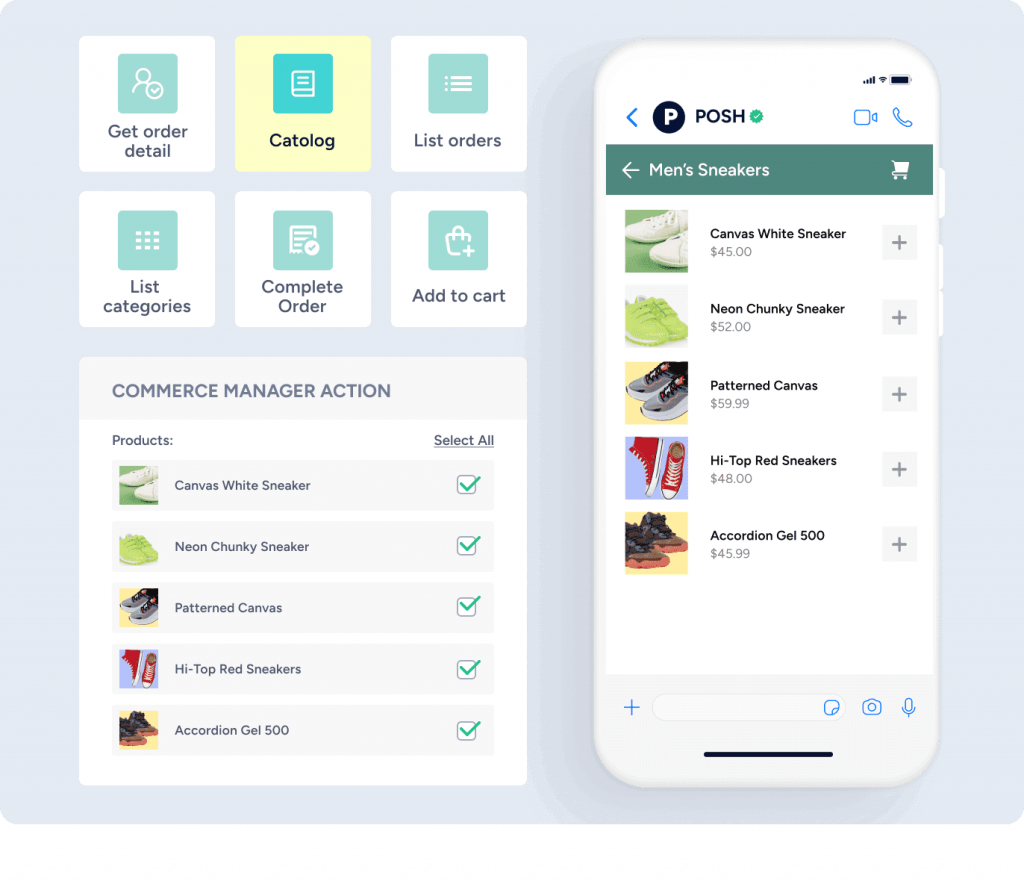 Create end-to-end buying experiences inside WhatsApp