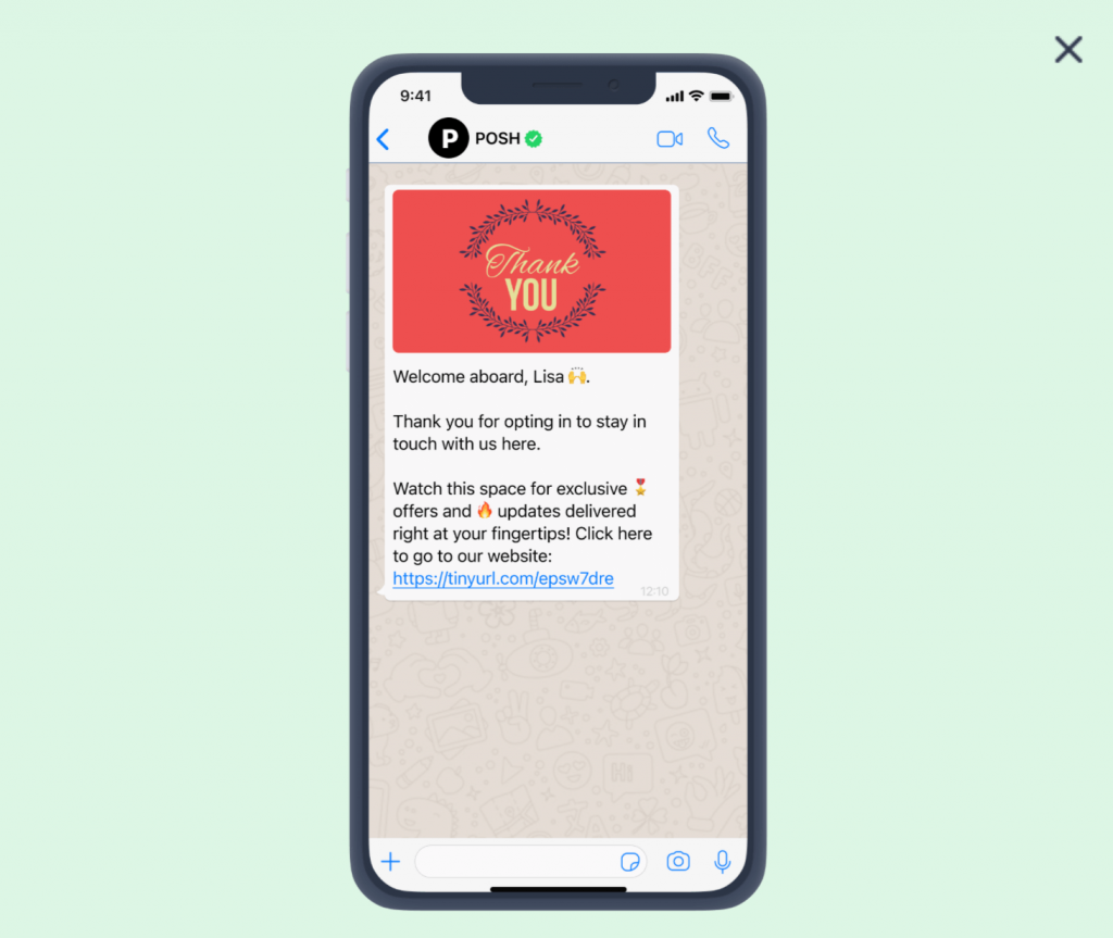 Onboard new subscribers in WhatsApp Marketing Automation