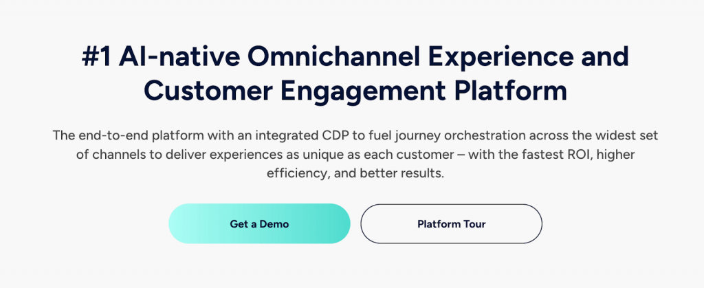 Insider One homepage