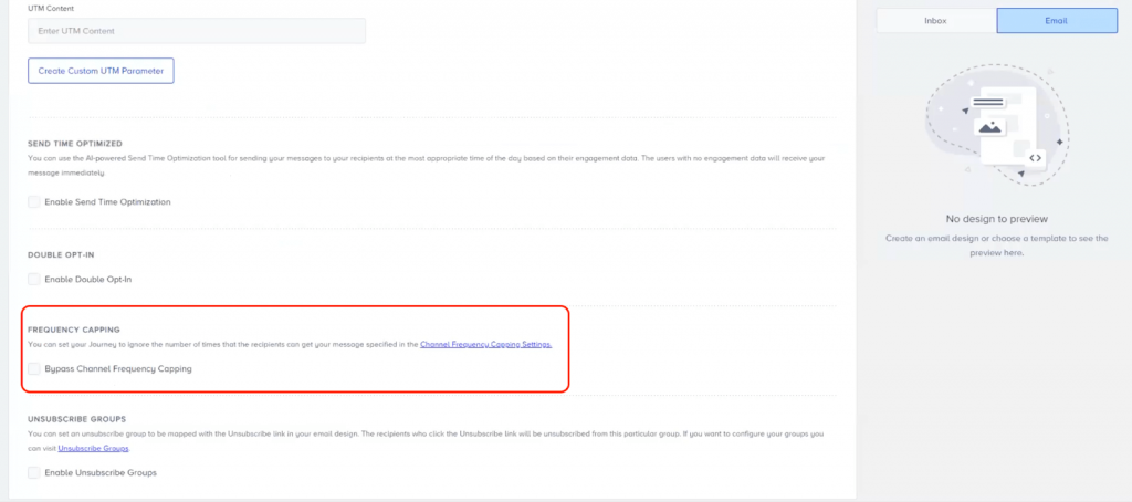 Insider One frequency capping